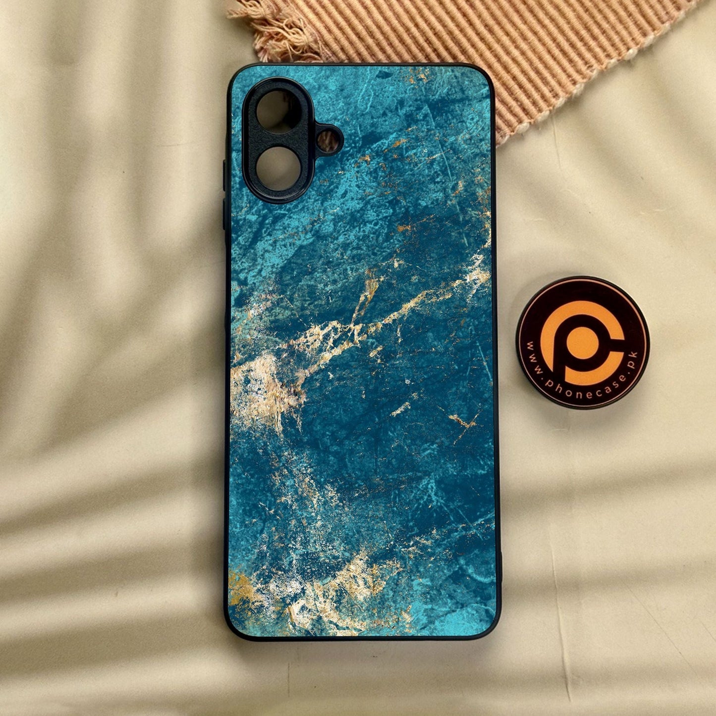 Samsung Galaxy A07 - Blue 2.0 Design 9 - Premium Metal Printed Soft Bumper Shock Proof Case