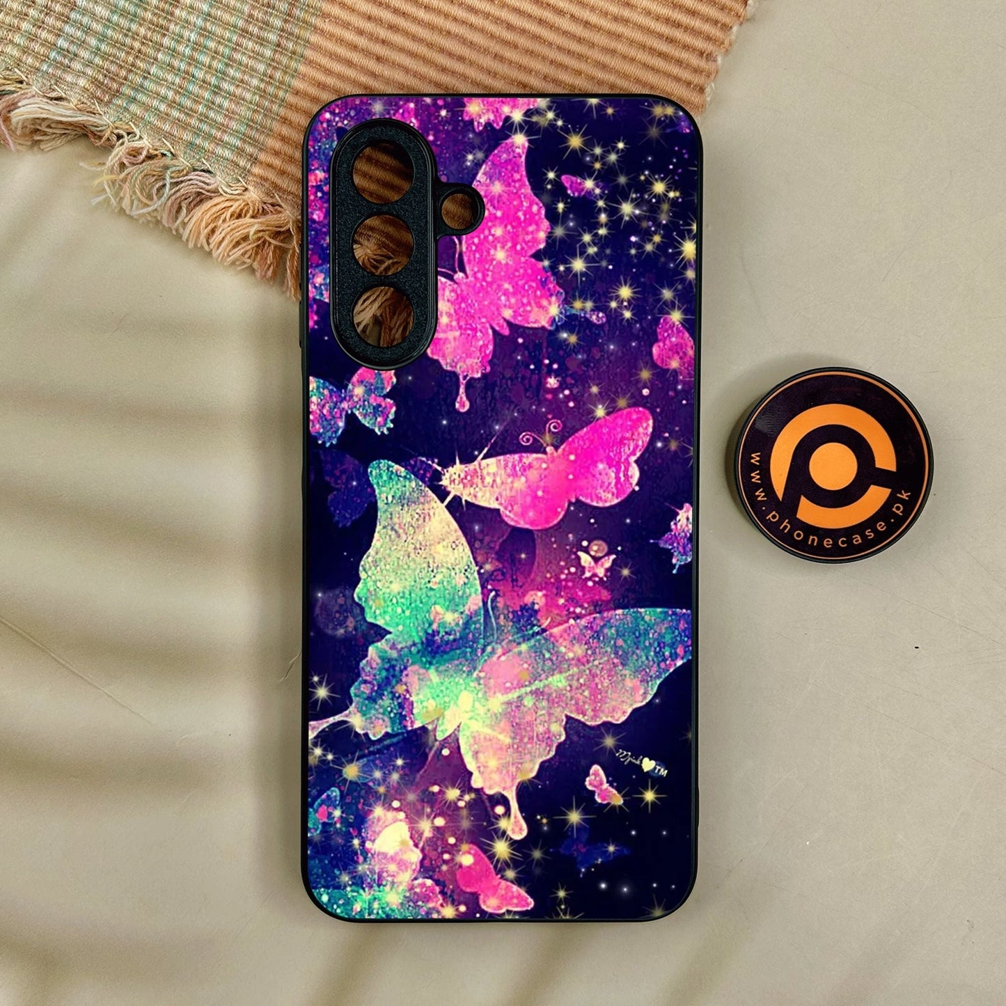 Samsung Galaxy A17 - Butterflies Design 9 - Premium Metal Printed Soft Bumper Shock Proof Case