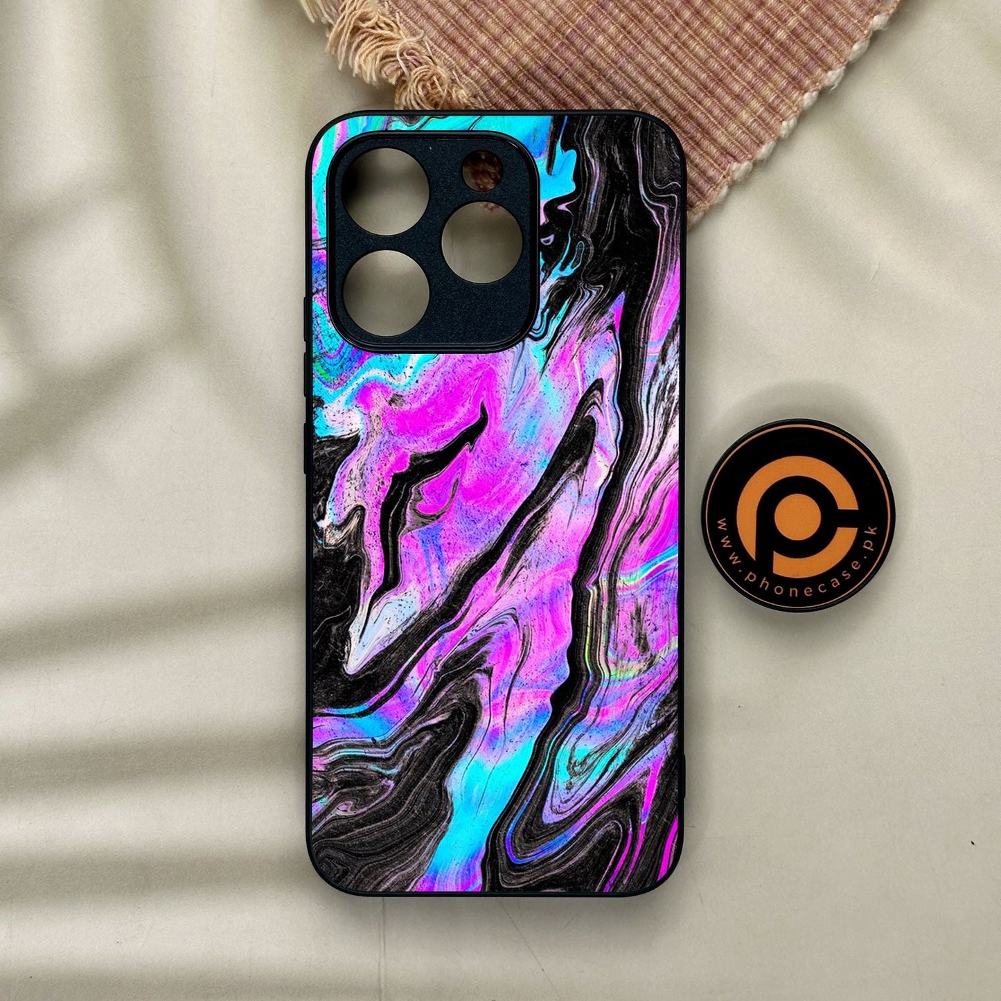 Realme 15T - Cosmic Inferno - Premium Metal Printed Soft Bumper Shock Proof Case
