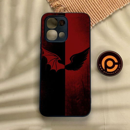 Oppo A6 Pro - Angel 2.0 Design 6 - Premium Metal Printed Soft Bumper Shock Proof Case