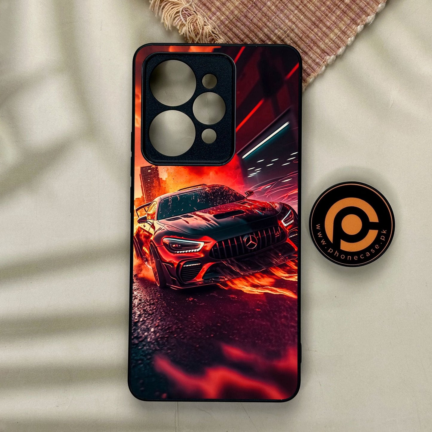 Realme 15 - Racing Design 3 - Premium Metal Printed Soft Bumper Shock Proof Case