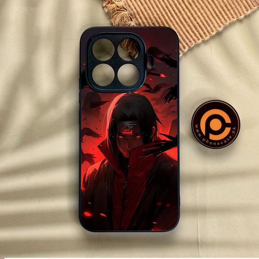 Xiaomi 15T Pro - Red Rings Itachi - Premium Metal Printed Soft Bumper Shock Proof Case