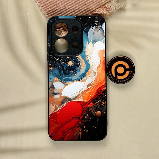 Xiaomi Redmi 15C - Liquid Design 9 - Premium Metal Printed Soft Bumper Shock Proof Case