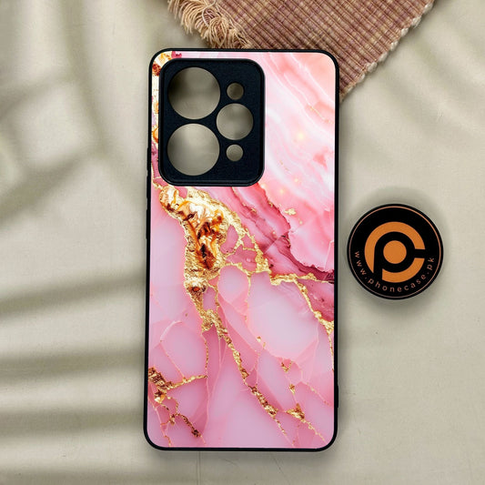 Realme 15 Pro - Pink Marble 2.0 Design 6 - Premium Metal Printed Soft Bumper Shock Proof Case