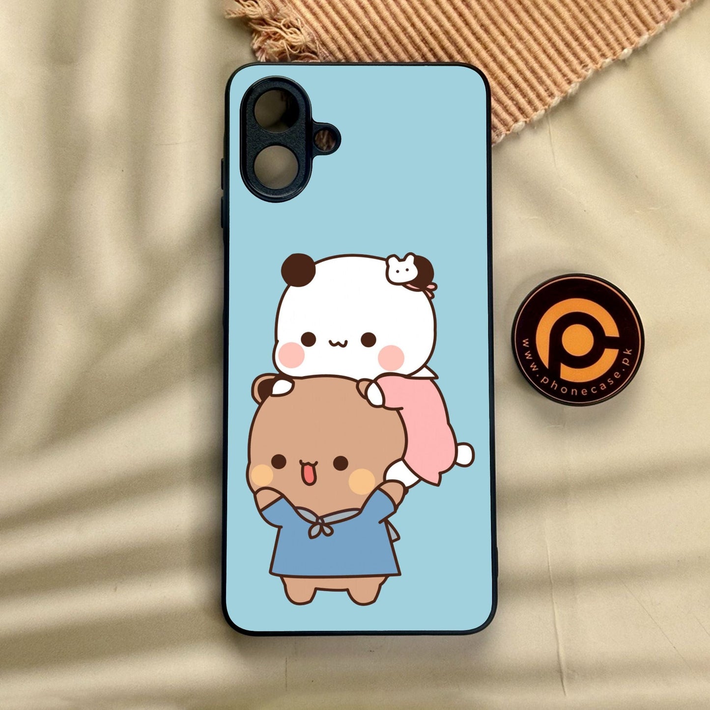 Samsung Galaxy A07 - Cute Bubu Dudu Design 5 - Premium Metal Printed Soft Bumper Shock Proof Case