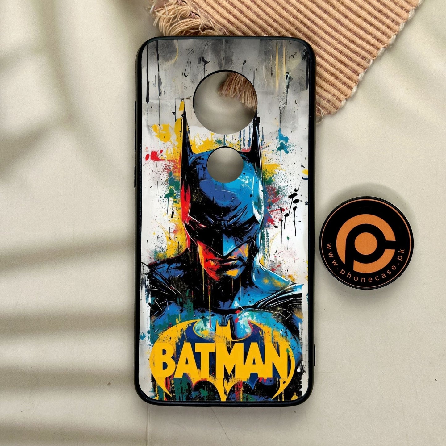 Motorola Moto G7 - Vivid Justice - Premium Metal Printed Soft Bumper Shock Proof Case