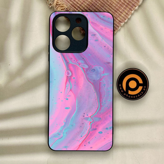 Realme Note 70 - Pink Marble 2.0 Design 1 - Premium Metal Printed Soft Bumper Shock Proof Case