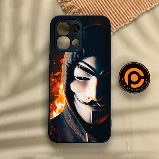 Oppo A6 Pro - Anonymous 2.0 Design 6 - Premium Metal Printed Soft Bumper Shock Proof Case