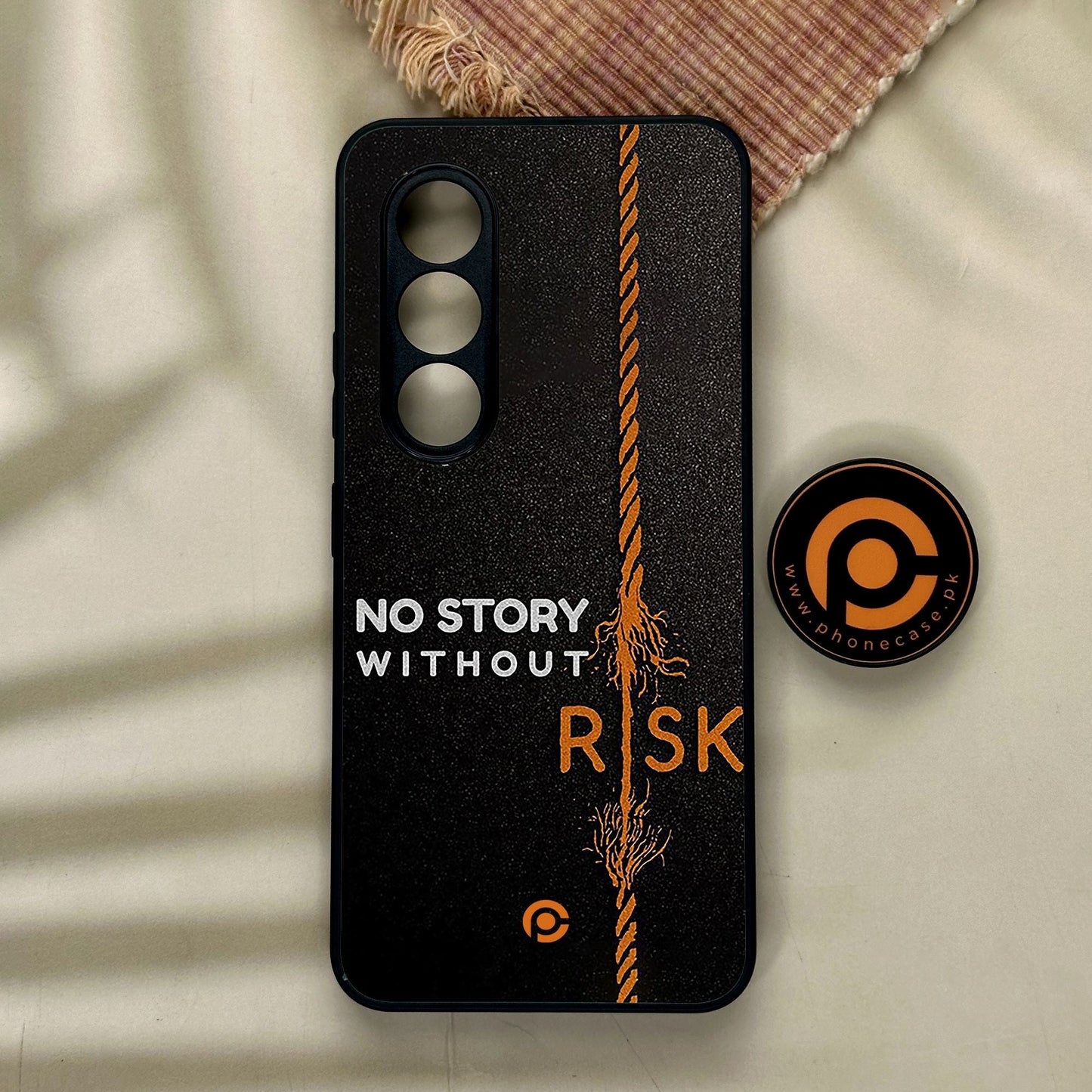 Itel S25 - The Risk Taker - Premium Metal Printed Soft Bumper Shock Proof Case