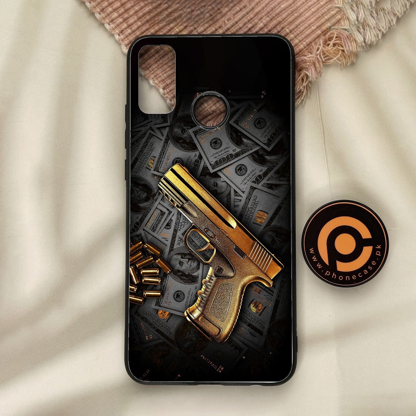 Honor 9X Lite - Dollar Design 7 - Premium Metal Printed Soft Bumper Shock Proof Case