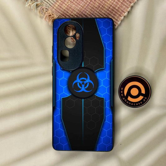 Oppo Reno 10 Pro Plus - Biohazard Design 1 - Premium Metal Printed Soft Bumper Shock Proof Case