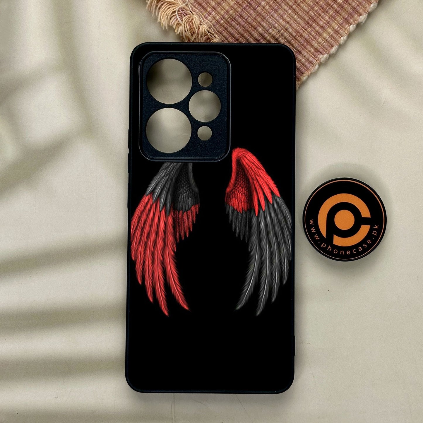 Realme 15 - Angel Wings Design 7 - Premium Metal Printed Soft Bumper Shock Proof Case