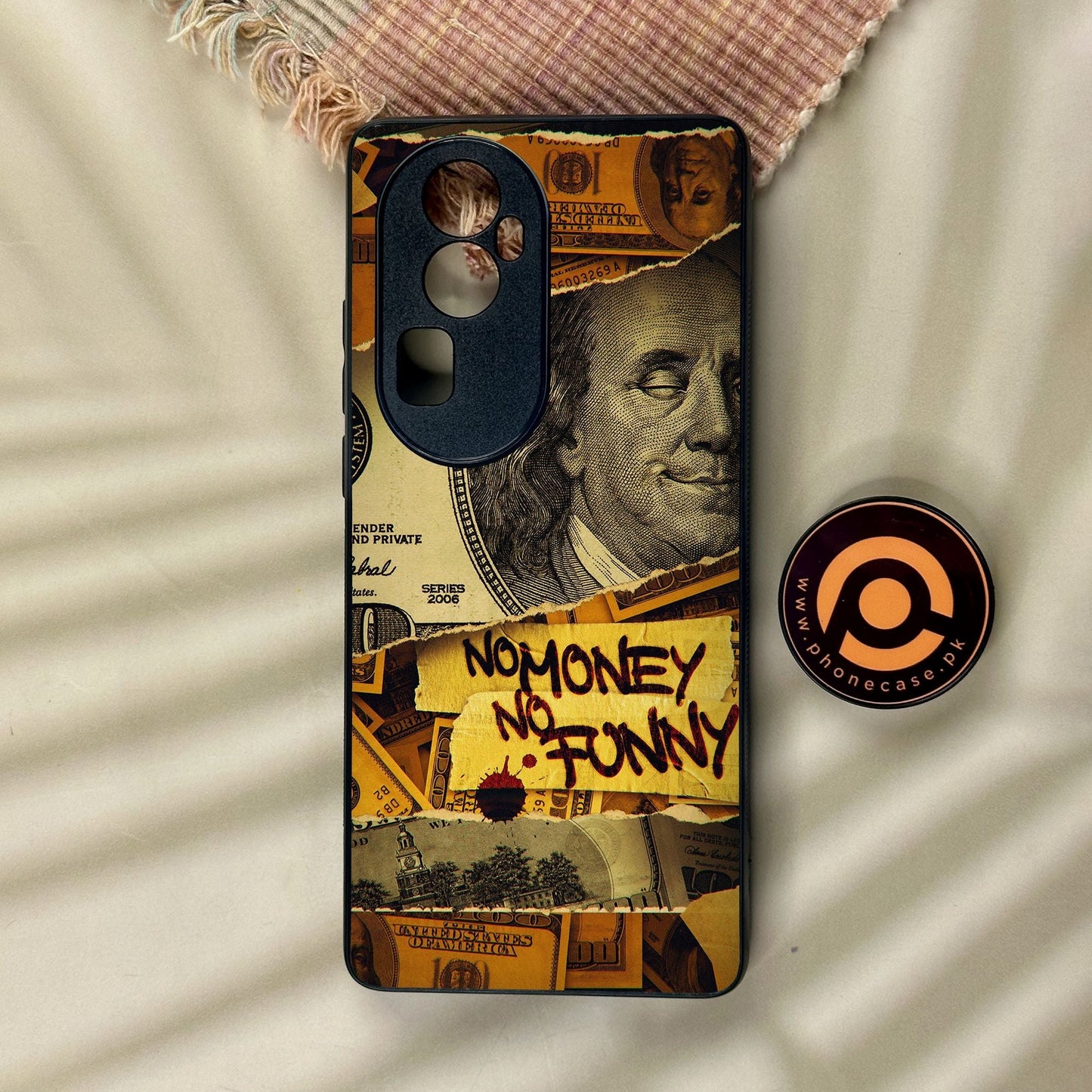 Oppo Reno 10 Pro Plus - Dollar Design 1 - Premium Metal Printed Soft Bumper Shock Proof Case