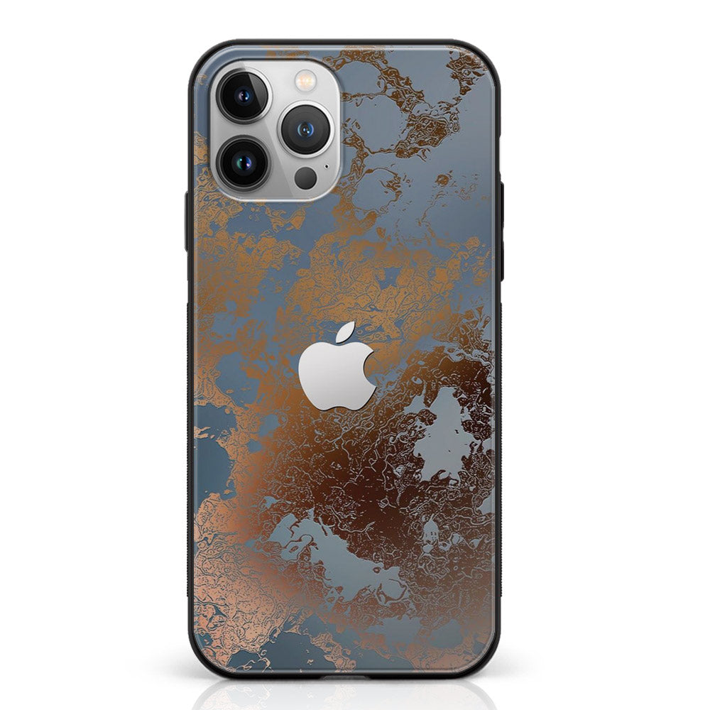 iPhone 14 Pro Max - Apple logo Design 1 - Premium Metal Printed soft Bumper shock Proof Case CS-38949