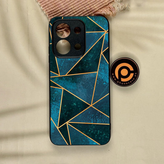 Xiaomi Redmi 15C - Geometric Design 6 - Premium Metal Printed Soft Bumper Shock Proof Case