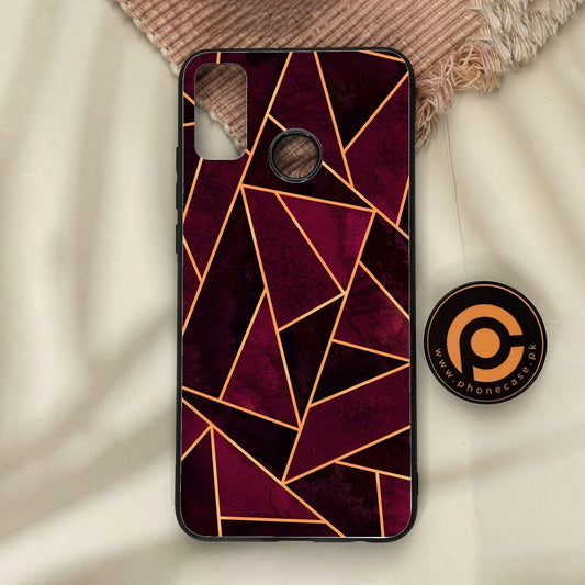 Honor 9X Lite - Geometric Design 7 - Premium Metal Printed Soft Bumper Shock Proof Case