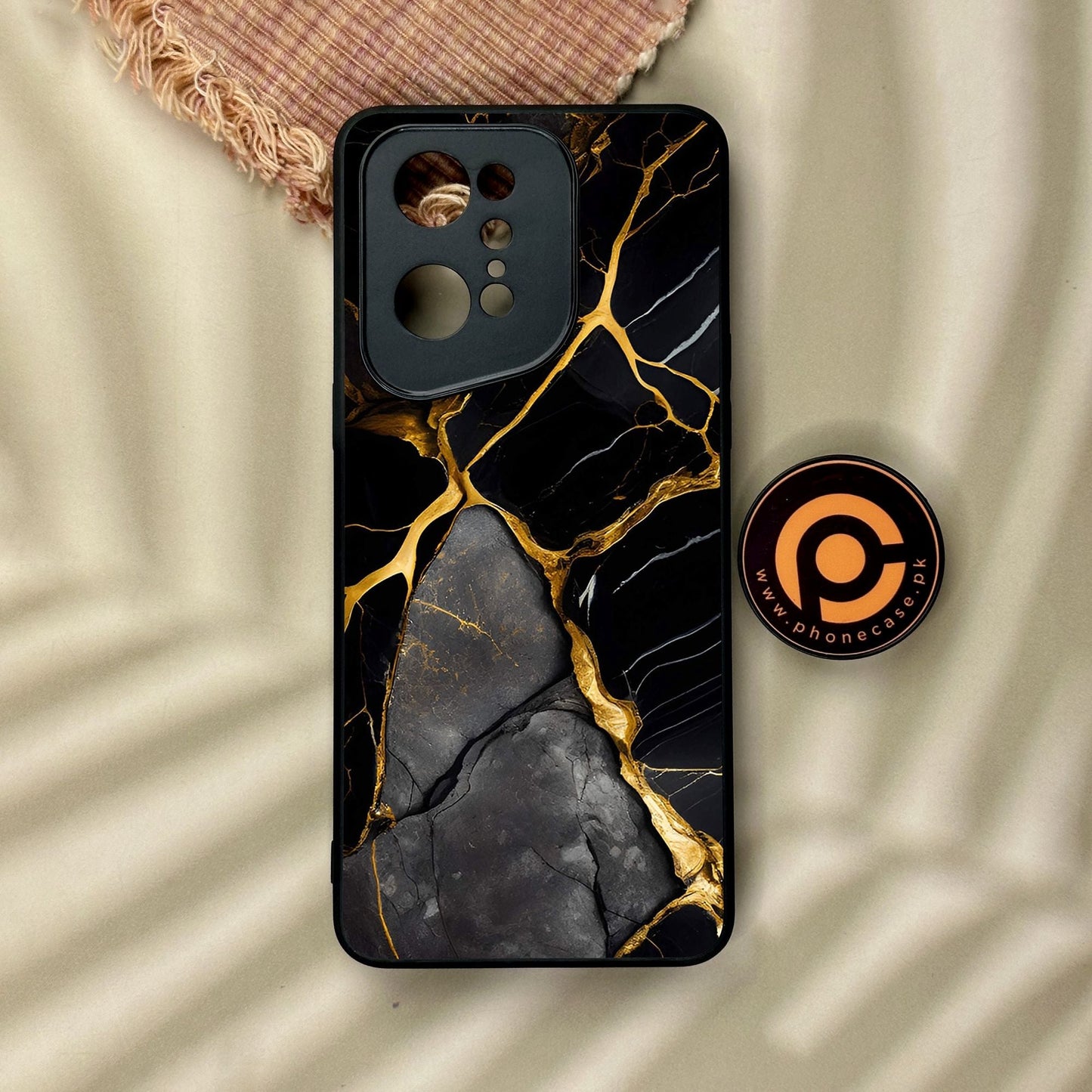 Oppo Find X5 Pro - Liquid Marble Design 6 - Premium Metal Printed Soft Bumper Shock Proof Case