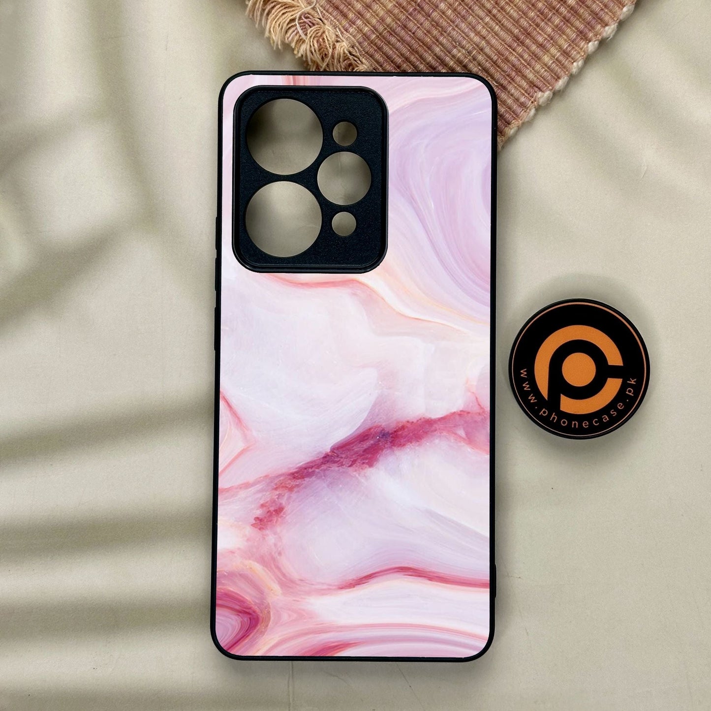 Realme 15 Pro - Pink Design 8 - Premium Metal Printed Soft Bumper Shock Proof Case