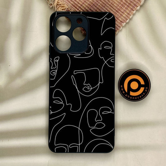 Realme Note 70 - Girls Design 4 - Premium Metal Printed Soft Bumper Shock Proof Case