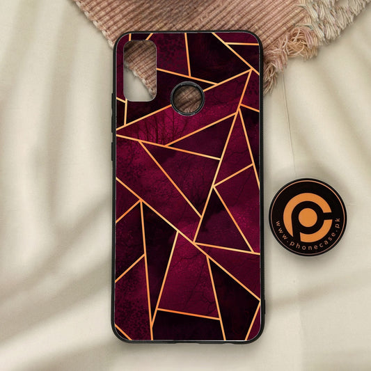 Honor 9X Lite - Geometric Design 4 - Premium Metal Printed Soft Bumper Shock Proof Case