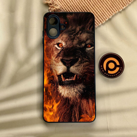 Samsung Galaxy A07 - Tiger Design 2 - Premium Metal Printed Soft Bumper Shock Proof Case
