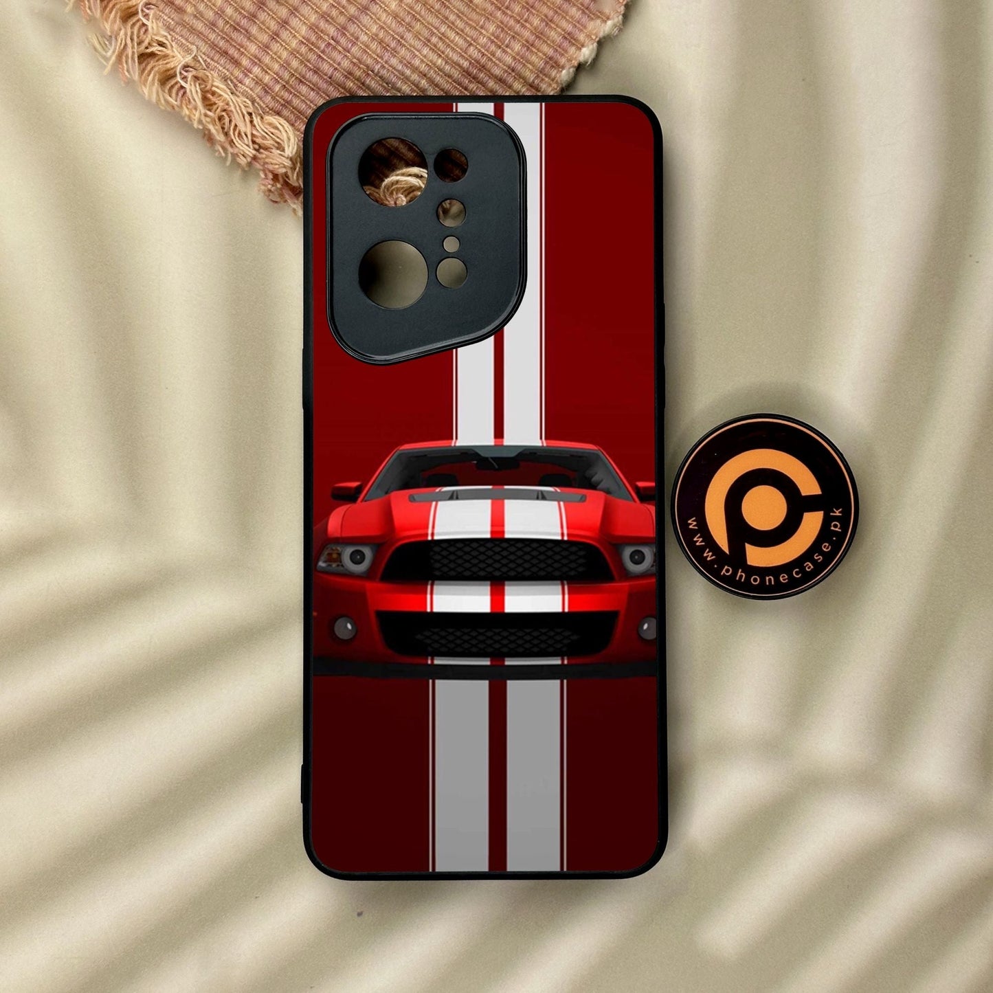 Oppo Find X5 Pro - Muscle Racing Car - Premium Metal Printed Soft Bumper Shock Proof Case