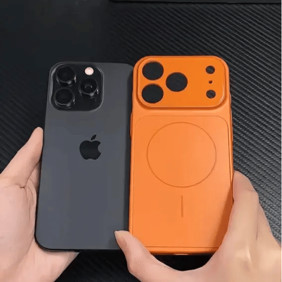 iPhone 12 Pro Converter Cover - Upgrade to iPhone 17 Pro Max Matte MagSafe Case with Built-in Camera Lens