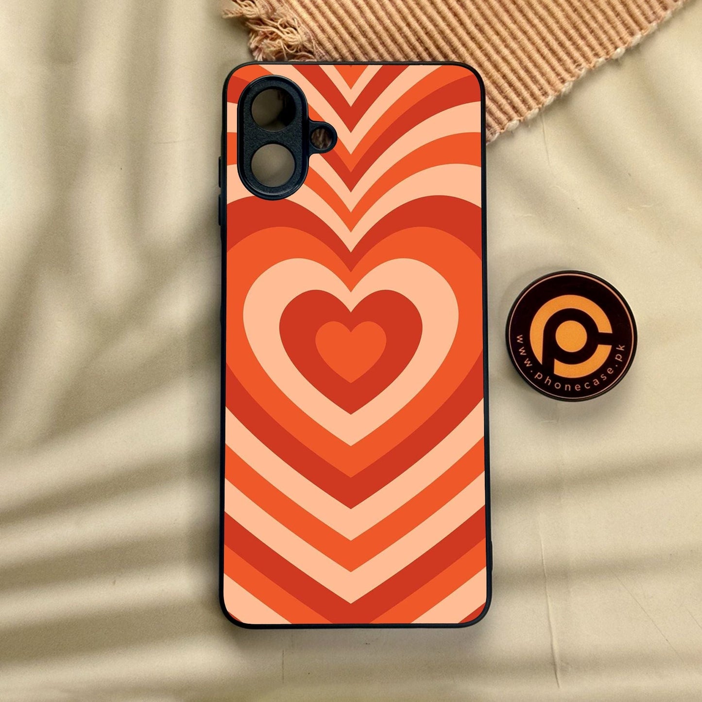 Samsung Galaxy A07 - Heartbeat Design 9 - Premium Metal Printed Soft Bumper Shock Proof Case