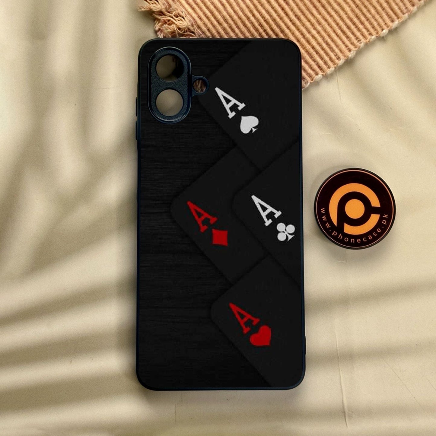 Samsung Galaxy A07 - Black Art Design 5 - Premium Metal Printed Soft Bumper Shock Proof Case