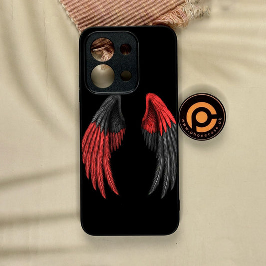 Xiaomi Redmi 15C - Angel Wings Design 7 - Premium Metal Printed Soft Bumper Shock Proof Case