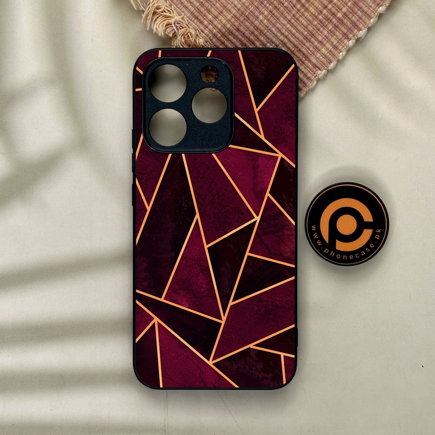 Realme 15T - Geometric Design 7 - Premium Metal Printed Soft Bumper Shock Proof Case