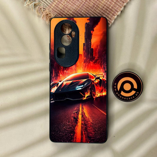 Oppo Reno 10 Pro Plus - Racing Design 1 - Premium Metal Printed Soft Bumper Shock Proof Case