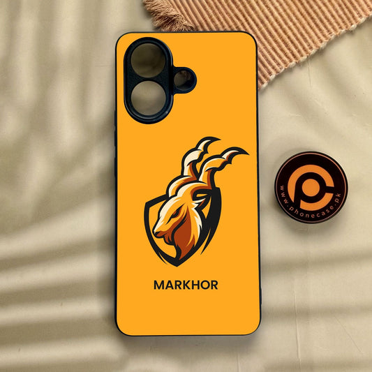 Vivo V60 Lite  - Markhor Design 7 - Premium Metal Printed Soft Bumper Shock Proof Case