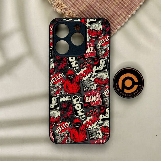 Realme 15T - Boom Red - Premium Metal Printed Soft Bumper Shock Proof Case