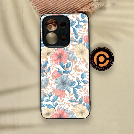 Xiaomi Redmi 15C - Seamless Flower - Premium Metal Printed Soft Bumper Shock Proof Case