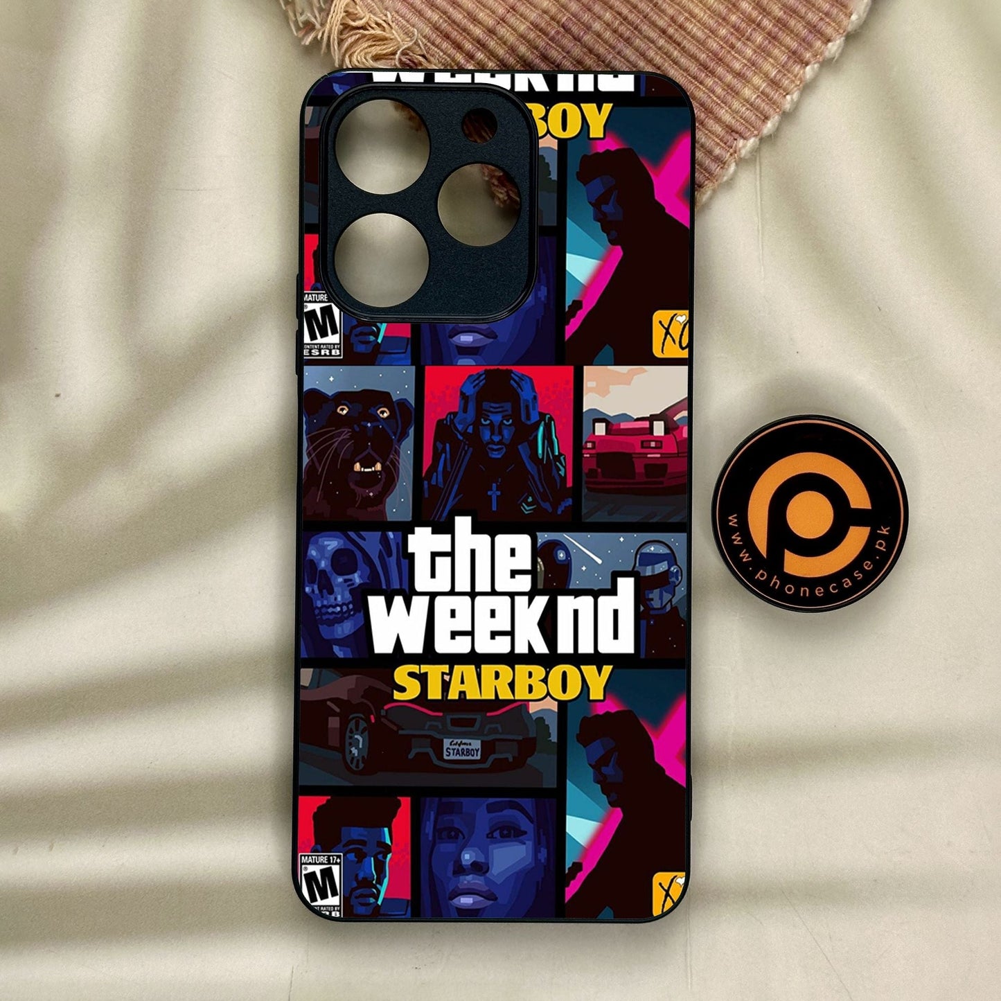 Realme Note 70 - The Weeknd Star Boy - Premium Metal Printed Soft Bumper Shock Proof Case