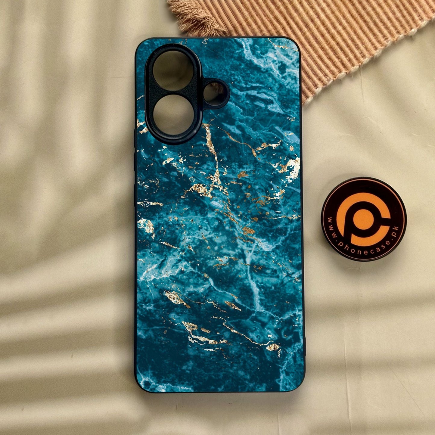 Vivo V60 Lite  - Blue 2.0 Design 8 - Premium Metal Printed Soft Bumper Shock Proof Case