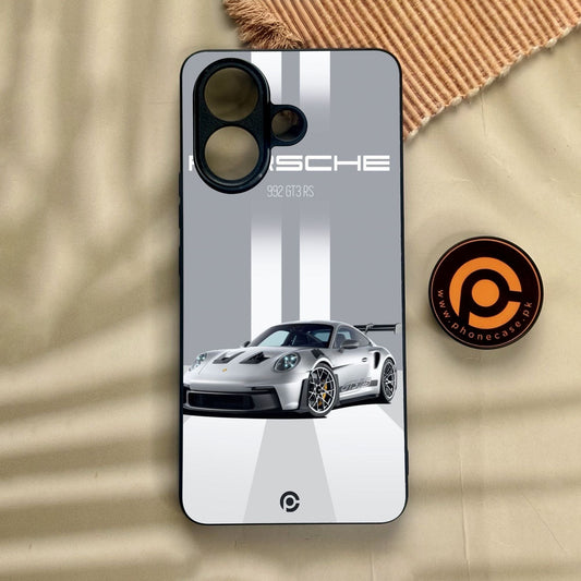 Vivo V60 Lite  - Porsche Gt3 Rs Thrill - Premium Metal Printed Soft Bumper Shock Proof Case