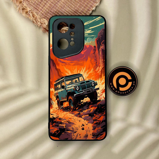 Oppo Find X5 Pro - Jeep Offroad - Premium Metal Printed Soft Bumper Shock Proof Case