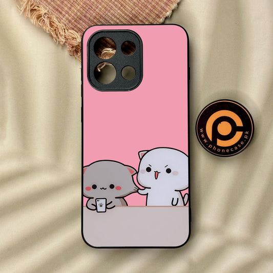 OnePlus 13T - Cute Bubu Dudu Design 2 - Premium Metal Printed Soft Bumper Shock Proof Case