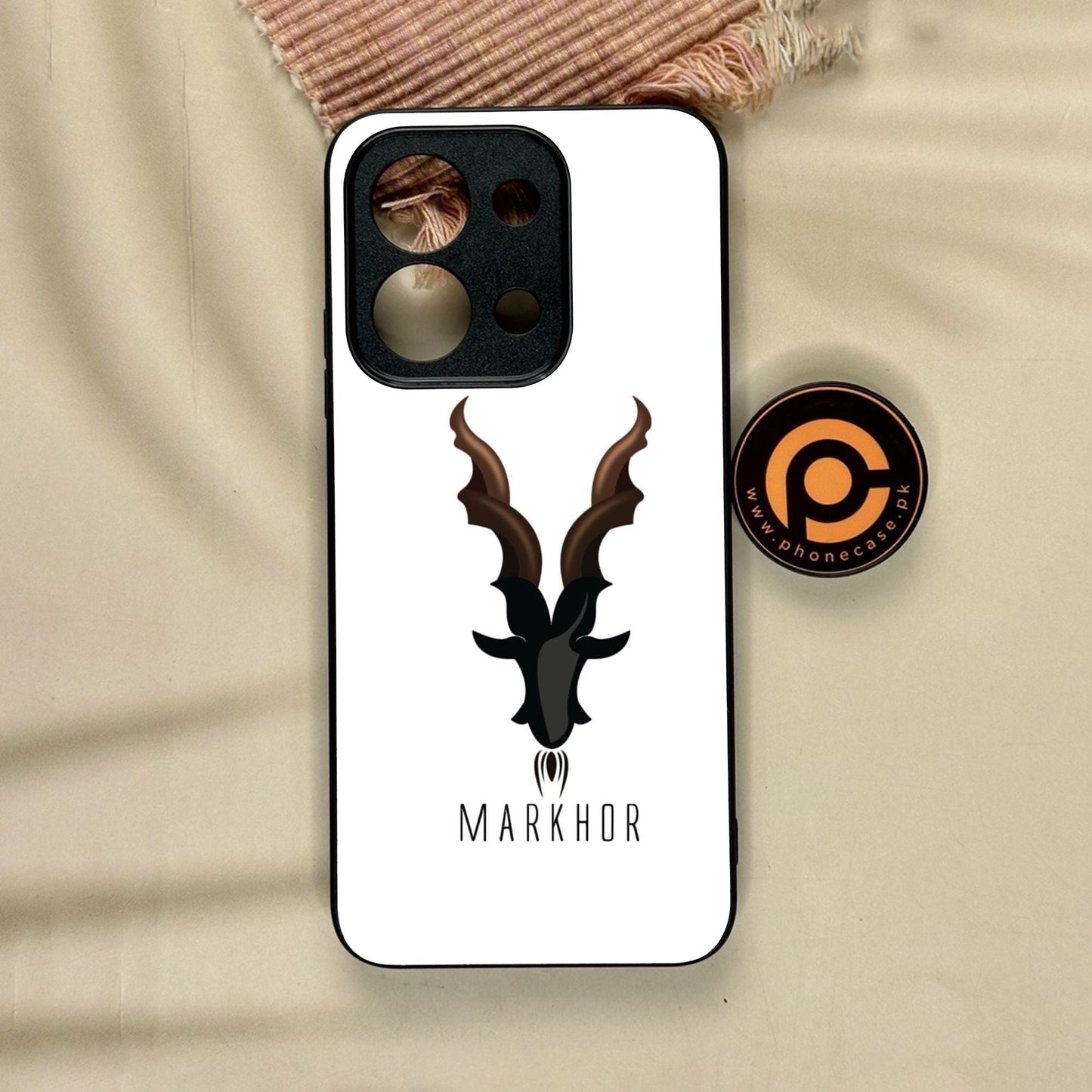 Xiaomi Redmi 15C - Markhor Design 2 - Premium Metal Printed Soft Bumper Shock Proof Case