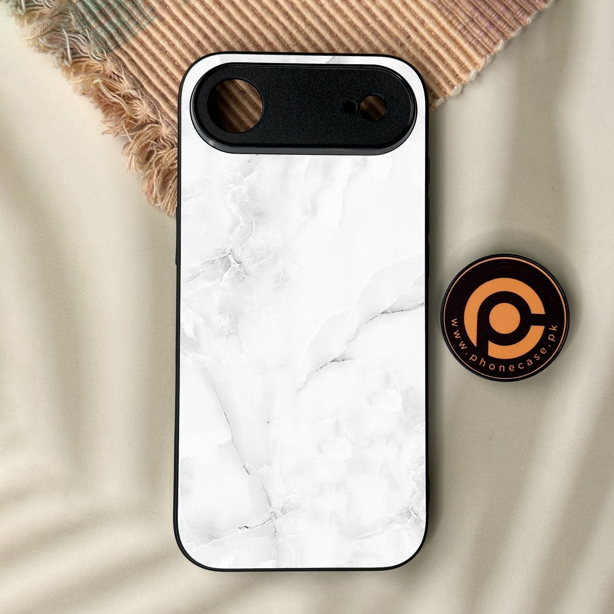 iPhone Air - White Design 5 - Premium Metal Printed Soft Bumper Shock Proof Case