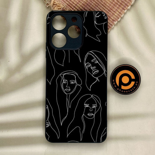 Realme Note 70 - Girls Design 8 - Premium Metal Printed Soft Bumper Shock Proof Case