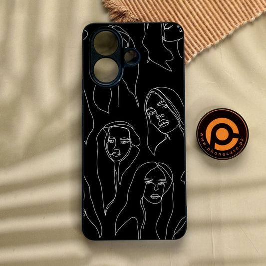 Vivo V60 Lite  - Girls Design 8 - Premium Metal Printed Soft Bumper Shock Proof Case