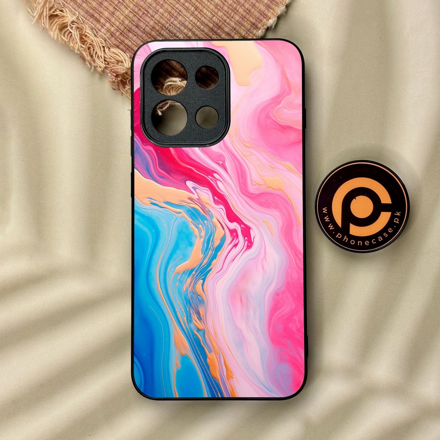 OnePlus 13T - Pink Marble 2.0 Design 3 - Premium Metal Printed Soft Bumper Shock Proof Case