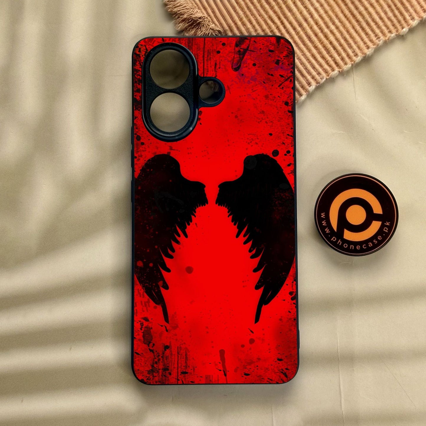 Vivo V60 Lite  - Angel 2.0 Design 3 - Premium Metal Printed Soft Bumper Shock Proof Case