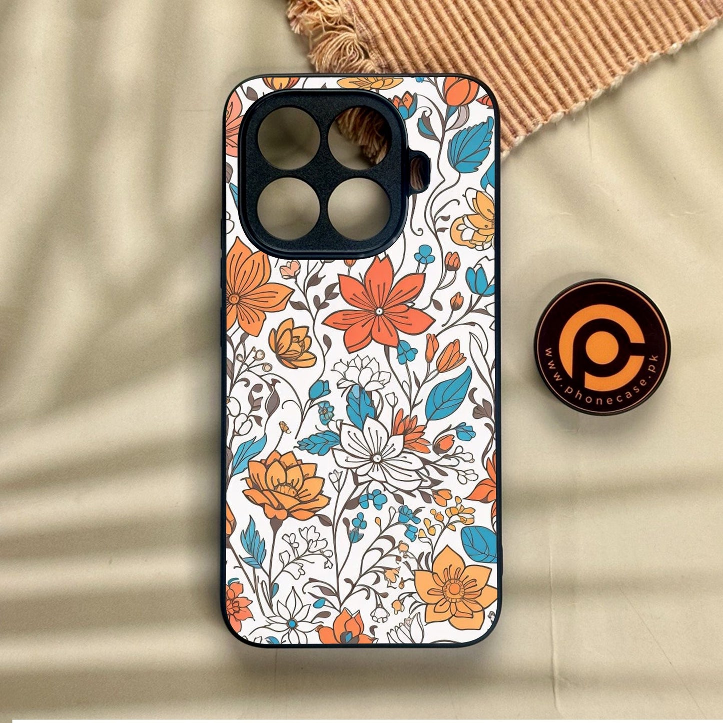 Xiaomi 15T Pro - Floral Series Design 9 - Premium Metal Printed Soft Bumper Shock Proof Case