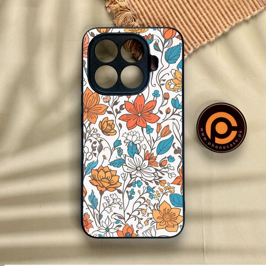 Xiaomi 15T Pro - Floral Series Design 9 - Premium Metal Printed Soft Bumper Shock Proof Case