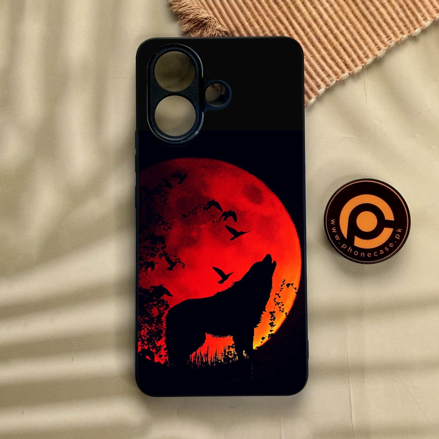 Vivo V60 Lite  - Wolf Design 1 - Premium Metal Printed Soft Bumper Shock Proof Case