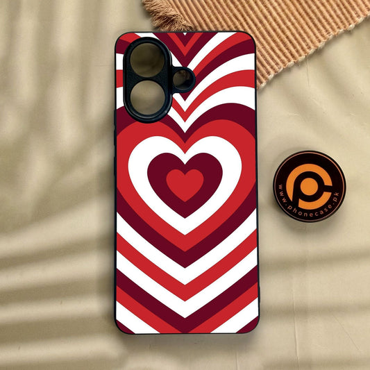 Vivo V60 Lite  - Heartbeat Design 5 - Premium Metal Printed Soft Bumper Shock Proof Case